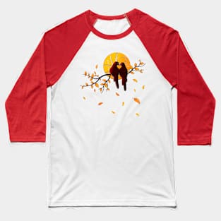 Lovers in Fall Baseball T-Shirt